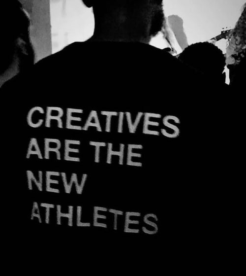 Creative are the new atheletes Black Oversized T-Shirt