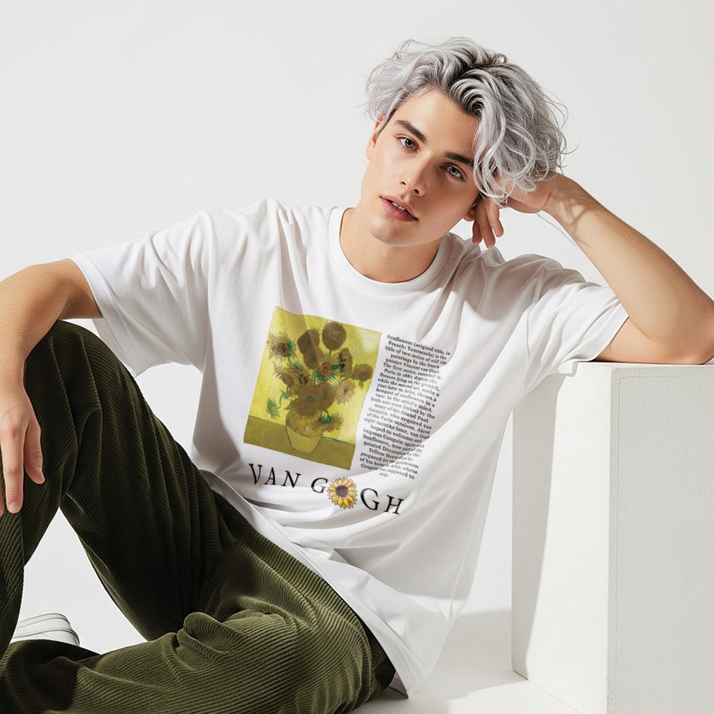 Van Gogh Sunflowers Oversized Tshirt