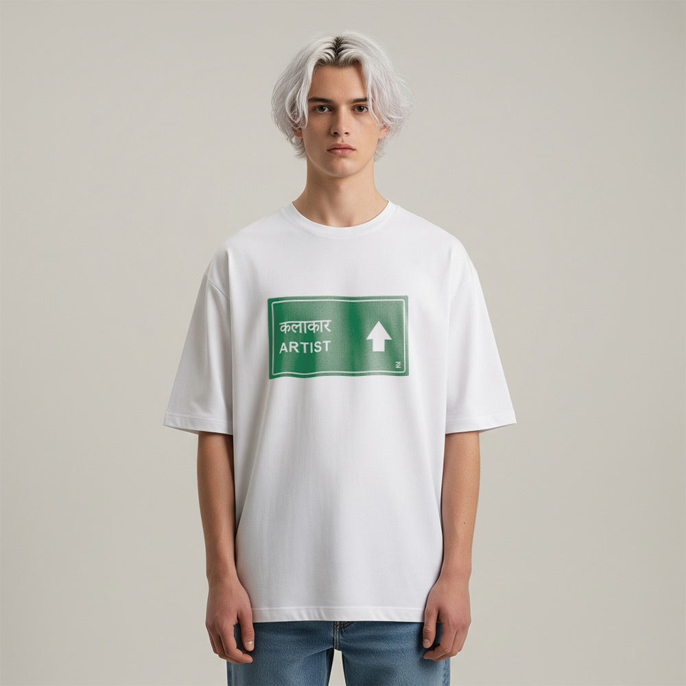 Artist White Oversized T-Shirt
