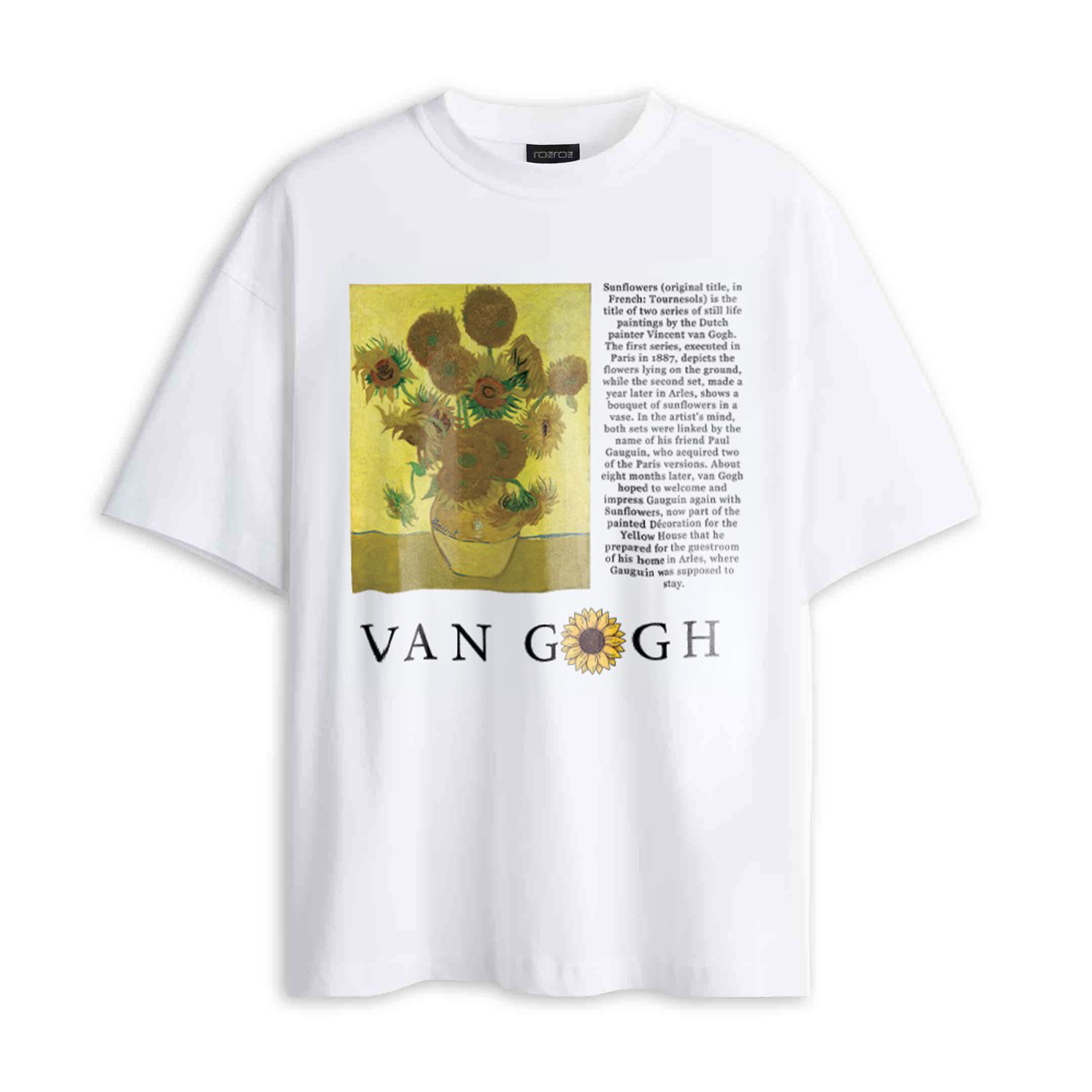 Van Gogh Sunflowers Oversized Tshirt